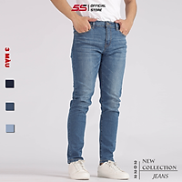 Quần Jean Nam 5S (3 màu), Chất Cotton Premium Siêu Mịn, Mềm Mại, Không Bai Xù, Co Giãn Tốt, Phom Dáng Trẻ Trung