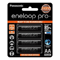 Pin sạc Panasonic Eneloop AA 2550mah BK-3HCCE4BT3 (Vỉ 4 viên) (Đen)