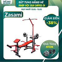 Giàn Tạ Đa Năng Zasami SGT-8210 Plus - Kèm đòn tạ 1m5, 1 đôi găng tay - Lựa chọn mức tạ