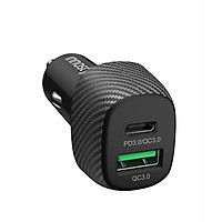 SẠC NHANH XE HƠI INNOSTYLE 2 CỔNG PD/QC3.0 38W - IC38-2PDBLK - HÀNG CHÍNH HÃNG