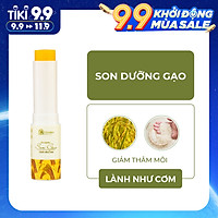 Son dưỡng môi Gạo Cỏ Mềm Không Màu Giúp Dưỡng Mềm Môi Chống Khô Nẻ An Toàn Cho Cả Mẹ Bầu Và Trẻ Sơ Sinh 3,6g