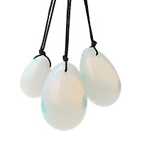 3Pcs Natural Opalite Yoni Eggs Kegel Exercise+1Pcs 100mm Massage Stick Tool Set