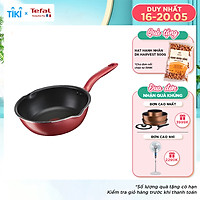 Chảo chiên chống dính đáy từ Tefal So Chef G1358496 24cm sâu lòng (Đỏ) - Công nghệ cảnh báo nhiệt thông minh - Hàng chính hãng