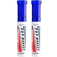 BAOKE (BAOKE) MK840-6 POP Mark pen poster advertising pen color marker pen 6mm 2 support blue