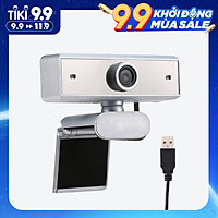 640P Webcam Live Streaming Webcam with Microphone 360 Degree Rotatable USB Web Camera for PC Laptop Clip-On Webcam for