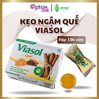 VIETNAT - Kẹo ngậm giảm ho, đau họng Viasol quế - hộp 100 viên