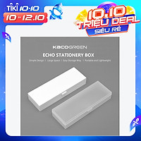 Xiaomi Echo Stationery Box Storage 2Pcs Transparent Pencil Case Container Plastic Pen Box Multifunctional Boxes Student