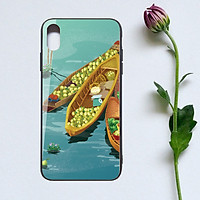 Ốp Lưng Kính Cường Lực - Viền Dẻo - Giành Cho Dòng Iphone - Phong Cách Á Đông - AD005
