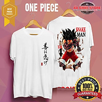 Áo Thun One Piece Figure Luffy Gear 4 Snake Man Cực Đẹp | Áo Phông Hải Tặc LUFFY SNAKE MAN 4 Tshirt OP81