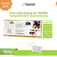 Tinh chất dưỡng da TEANA “SUPER PEPTIDES” ASAP SKIN TONE CORRECTION SERUM dưỡng trắng da và mờ thâm nám