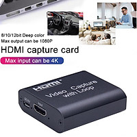 4K Graphics Capture Card HDMI To USB 3.0 Video Recorder Box For Video Recording