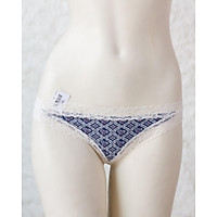 Quần lót nữ lọt khe cotton viền ren lưng thấp
