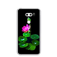 Ốp lưng dẻo cho điện thoại LG V30 - 0296 LOTUS02 - Hàng Chính Hãng