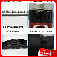 Tông Đơ Cắt Tóc Gia Đình Jichen 0817 Đỏ 4 Cỡ Lược Căn Chỉnh Độ Dài Tóc - Loại Tốt