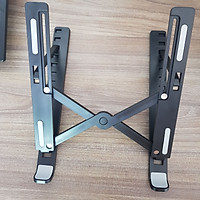 Giá đỡ laptop hỗ trợ tản nhiệt có thể gấp gọn, điều chỉnh nhiều mức độ cao để Laptop, Ipad, Macbook HD00018 (Giao Màu Ngẫu Nhiên)