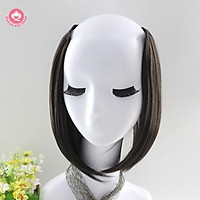 Tóc giả kẹp phồng chân tóc CAO CẤP, tóc độn mái dài 26cm tự nhiên, không bóng, giá 1 bên