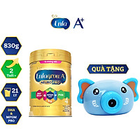 Bộ 1 Lon Sữa Bột Enfagrow A+ Neuropro 4 Cho Trẻ Từ 2 – 6 Tuổi (830g) - Tặng Đồ Chơi Chụp Hình Bong Bóng (Mẫu Ngẫu Nhiên)