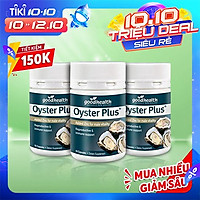 Combo 3 Hộp Tinh Chất Hàu Goodhealth Oyster Plus 60 Viên - Tăng Cường Sinh Lý - Cải Thiện Chất Lượng Tinh Trùng - Hàng Chính Hãng New Zealand