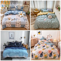 Bộ Set Chăn Ga Gối Cotton KOREA ADU79 Bedding Đáng Yêu Hàn Quốc Miễn Phí Bo Chun Drap Ga Giường Mềm Mại Mịn Màng CHƯA GỒM CHĂN