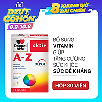 Viên uống Vitamin tổng hợp tăng cường sức khỏe đề kháng Doppelherz Aktiv A-Z Depot (Hộp 30 viên)