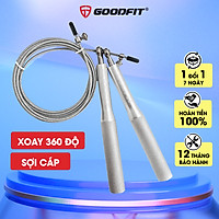 Dây nhảy lõi thép, dây nhảy thể dục, thể lực GoodFit chiều dài 3m, trục xoay 360 độ Goodfit GF901JR