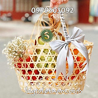 Giỏ Tre Đựng Quà, Trái Cây Mẫu G5 trung