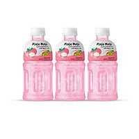 Combo 3 Chai Nước Mogu Mogu Thạch Dừa Vị Vải Thái Lan