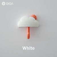 GIGA Essential phong cách Bắc Âu Ins không đục lỗ liền mạch dán mạnh mẽ/móc treo tường không có móc khóa móc/cửa phòng tắm phòng ngủ nhiều màu hoạt hình móc nữ/móc hình đám mây