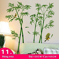 Tranh dán tường - Decal dán tường cụm trúc