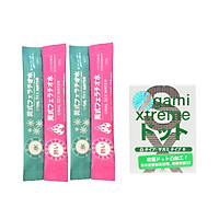 Nước Tình Yêu Oral Sex Water Nhật Bản (2 cặp) - Bạc Hà Mát Lạnh (Mint) và Hương Dâu (Strawberry) - Khử Mùi Vùng Kín + Bcs Sagami White (3s) - Hàng Chính Hãng Nhập Khẩu Nhật Bản - Che Tên Sản Phẩm