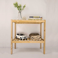 Kệ Giày Dép 2 Tầng Gỗ Thông Kệ Đa Năng Size M 50cm Tiện Lợi, Gọn Nhẹ, Lắp Ghép Thông Minh Cao Cấp Nội Thất ZAPI