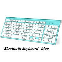 Bàn Phím Bluetooth-Tương Thích Với Windows Và MacOS Bàn Phím Bluetooth Không Dây (Bàn Phím Chuẩn QWERTY)-Bạc-Xanh Dương-Hồng.
