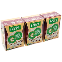 Big C - Lốc 3 sữa đậu nành Fami GO đậu đỏ nếp cẩm 200ml - 30189