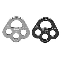 2PCS 35KN 4-hole Paw Rigging Plate for 0.8" Aerial & Tree Rock Climbing Rope