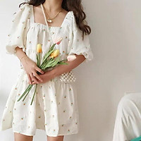 VÁY SUÔNG BABYDOLL HOA NHÍ ULLZANG (ảnh thật)