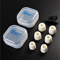 Bộ 3 cặp típ bọt biển cho tai nghe QKZ có hộp đựng và kẹp dây tai nghe - Hàng chính hãng