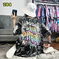 Áo thun nam nữ loang màu bad habits độc lạ vải cotton dày dặn mềm mịn thấm hút mồ hôi tốt thích hợp mặc áo lớp áo nhóm