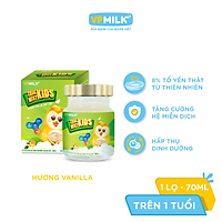 Tổ Yến Nguyên Chất Chưng Sẵn VPMilk True Nest Kids Vị Vanila (Hộp 1 lọ x 70 ml)