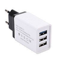 Charger Wall Charger Universal 3 USB Cell Phone Overcurrent Protection Smartphone