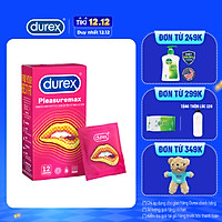 Bao cao su Durex Pleasuremax Hộp 12 Bao
