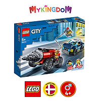 Đồ chơi lắp ráp mô hình LEGO CITY Truy đuổi xe máy khoan cướp ngân hàng 60273