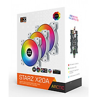 Quạt tản nhiệt LED Xigmatek STARZ X20A Arctic ( White ARGB x3) - Hàng Chính Hãng