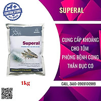 VEMEDIM Superal tôm, khoáng chất cần thiết cho tôm, giúp tôm lột xác, gói 1kg