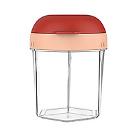 3 Grid Milk Powder Storage Box Powder Formula Dispenser with 3 Compartment Portable Rotary Milk Powder Box Food Storage