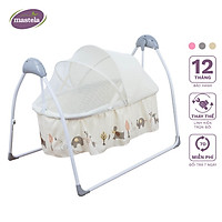 Nôi điện tự động điều khiển từ xa kết hợp nhạc trắng ru ngủ cho bé sơ sinh tới 2 tuổi Mastela SG239