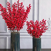 (Flash sale) Đào Đông Đỏ 90 cm 12 LOẠI 1 Nhánh Trang Trí Tết Đem Lại May Mắn
