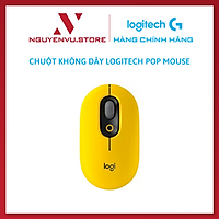 Chuột không dây bluetooth Logitech POP Mouse kết nối đa thiết bị Emoji có thể tùy chỉnh, SilentTouch giảm ồn - Hàng chính hãng