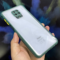 Ốp lưng cho Xiaomi Redmi Note 9S - Note 9 Pro trong viền màu che camera 4 Gốc chống sốc