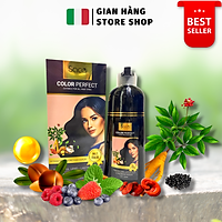 Nhuộm tóc dầu gội thảo dược 500ml chính hãng, Phủ Bạc Tóc Từ Lần Gội Đầu Tiên Sin Hair, Komi, Laco