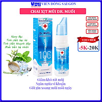 Dung dịch xịt mũi Dr. Muối (100ml) (Ngừa vi khuẩn + Bảo Vệ Xoang + Thơm Thoáng mũi)